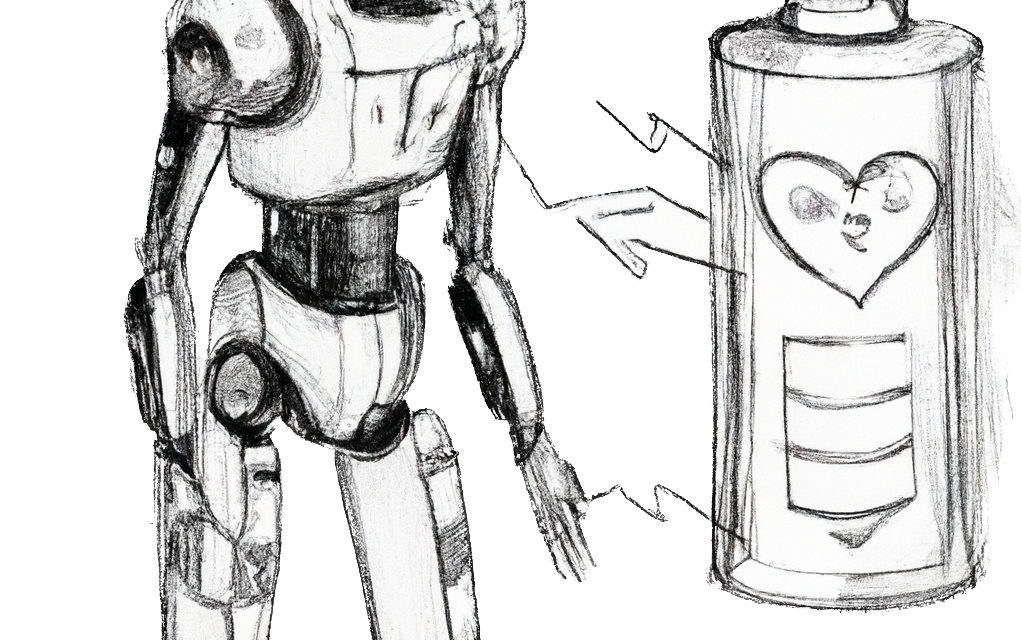 Image showing heart of robot being a power supply