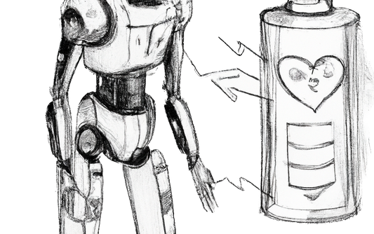 Image showing heart of robot being a power supply