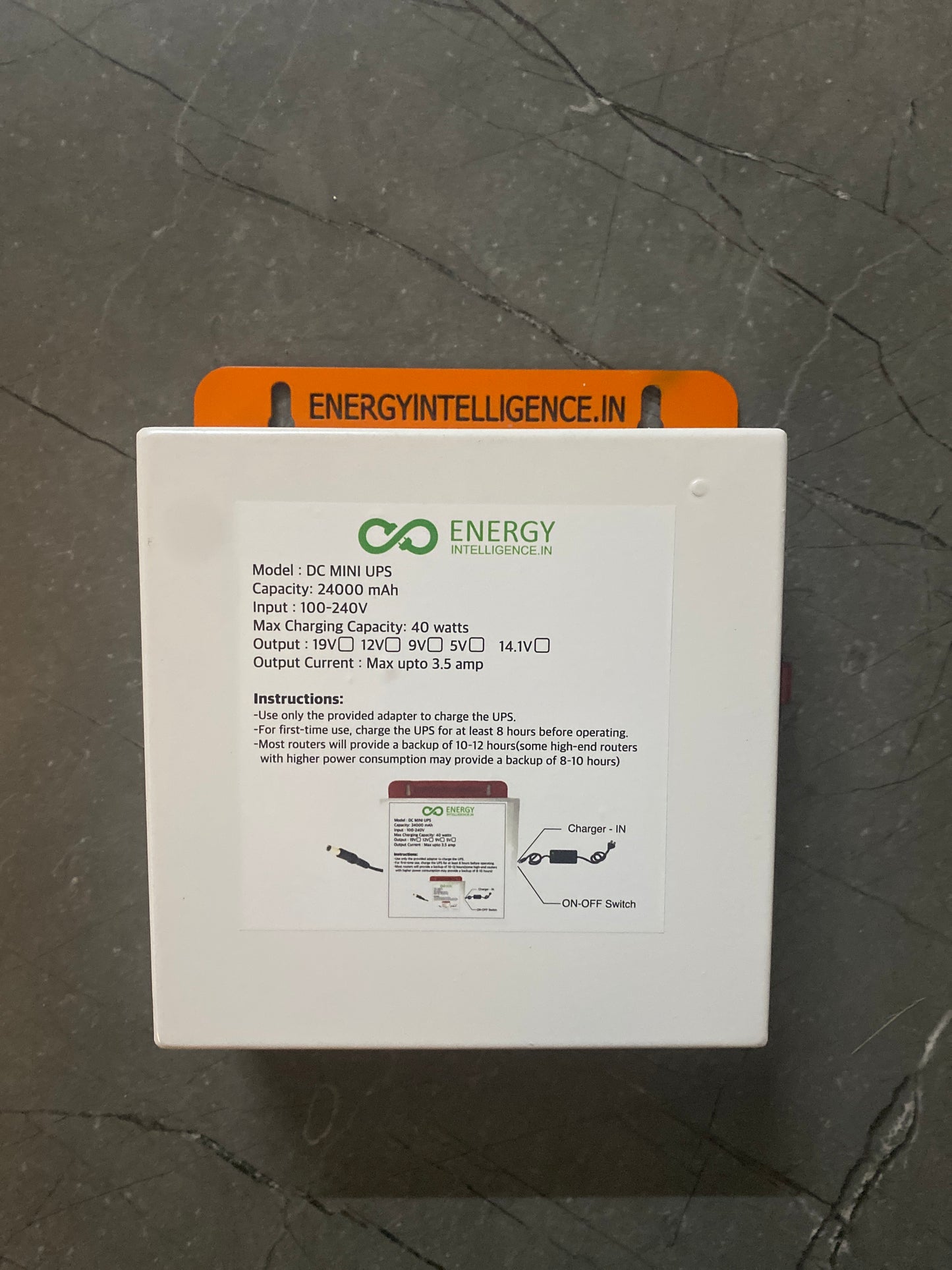 Li-Ion UPS for Routers, CCTV, IP Cameras (12V, 3.5A)/ 8-14 hrs backup / Current Surge & Deep Discharge Protection