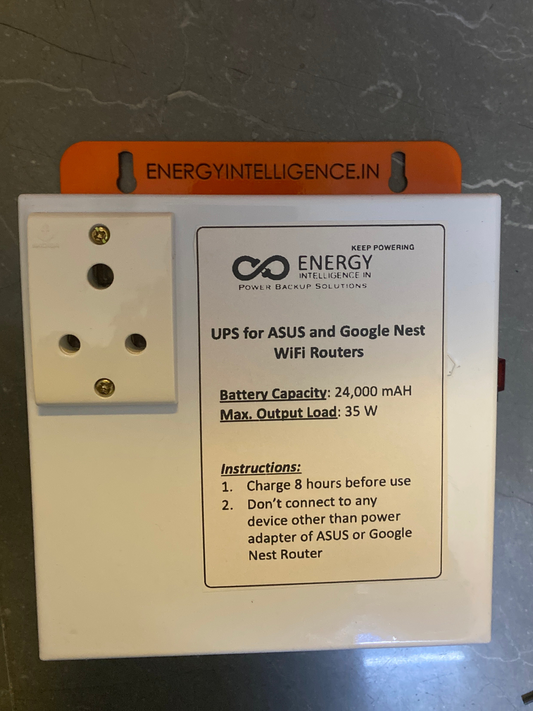 UPS for ASUS 19V Routers Routers - (Max 3.5A) Backup from 8 - 12 hrs