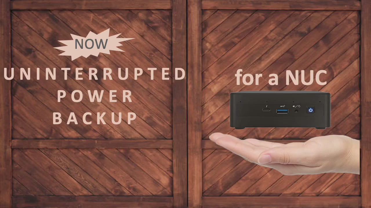 A brief video showing usage and value of NUC powerbank in running NUCs uninterrupted