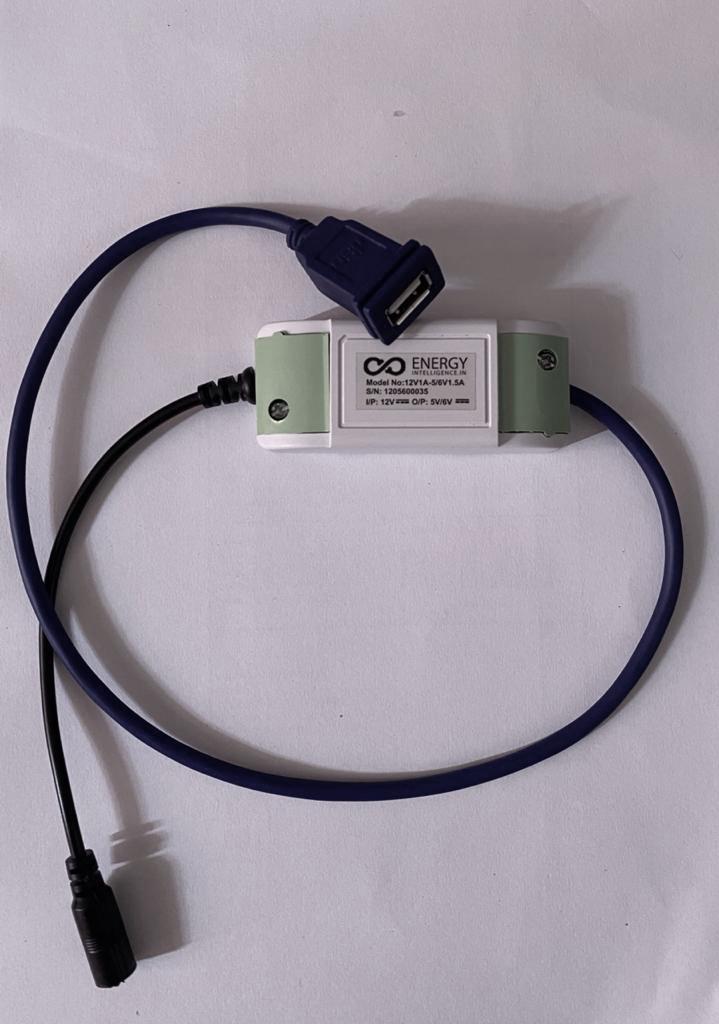 Image showing use cable converter of 12V to 5V USB-A