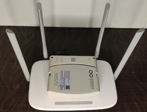 Energy Intelligence Router UPS on top of a high power gaming router for size comparison