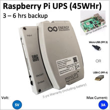 Load image into Gallery viewer, Energy Intelligence Raspberry Pi UPS
