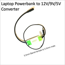 Load image into Gallery viewer, Laptop Powerbank to 12V/9V/5V Converter
