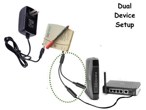 WiFi Router UPS connections two devices connected