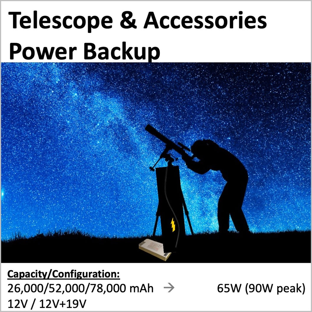 UPS for Telescope & Accessories  - Run Uninterrupted 5-12 Hours